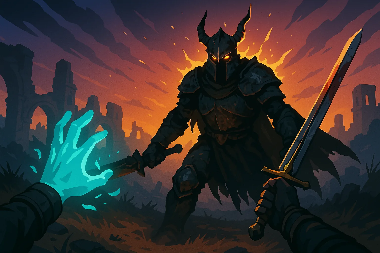 First-Person Soulslike Blends Elden Ring and Dishonored on Steam